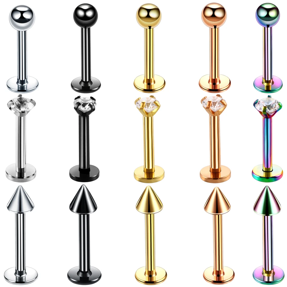 1Pc Surgical Steel Zircon Gem Ear Cartilage Tragus Helix Piercing Labret Lip Studs Ring Internally Thread Body Jewelry 16G
1Pc Surgical Steel Zircon Gem Ear Cartilage Tragus Helix Piercing Labret Lip Studs Ring Internally Thread Body Jewelry 16G