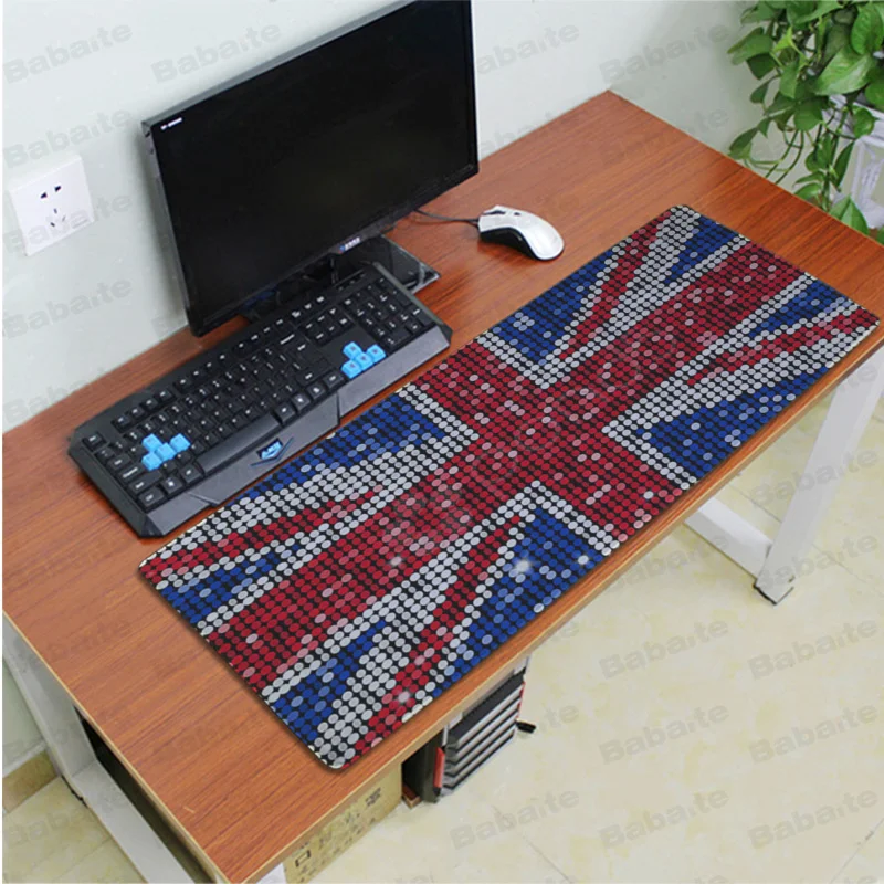 Babaite UK Флаг офисная мышь геймер мягкая коврик для мыши Скорость/контроль версия