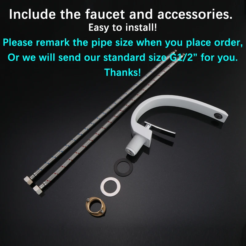 Basin Faucet Brass Bathroom Sink Faucet Mixer Tap Deck Mounted Single Handle Single Hole White Chrome Black ORB Colors ML8009
Basin Faucet Brass Bathroom Sink Faucet Mixer Tap Deck Mounted Single Handle Single Hole White Chrome Black ORB Colors ML8009