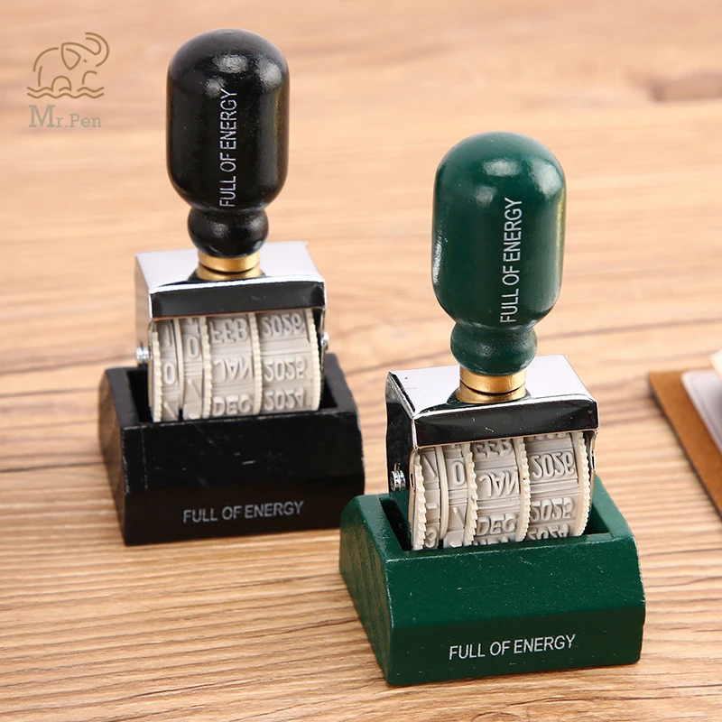 Wooden Handle Roller Seal Date Diy Stamps for Scrapbooking Kawaii Stationery Zakka Decal Escolar School Supplies
Wooden Handle Roller Seal Date Diy Stamps for Scrapbooking Kawaii Stationery Zakka Decal Escolar School Supplies