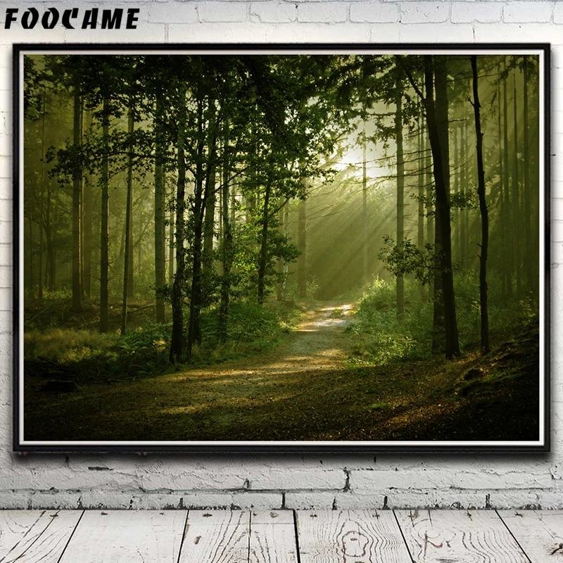 Nature Trees Grass Landscape Painting Forest Scenery Poster Canvas Prints Art Modern Home Picture Wall Decoration Living Room
Nature Trees Grass Landscape Painting Forest Scenery Poster Canvas Prints Art Modern Home Picture Wall Decoration Living Room