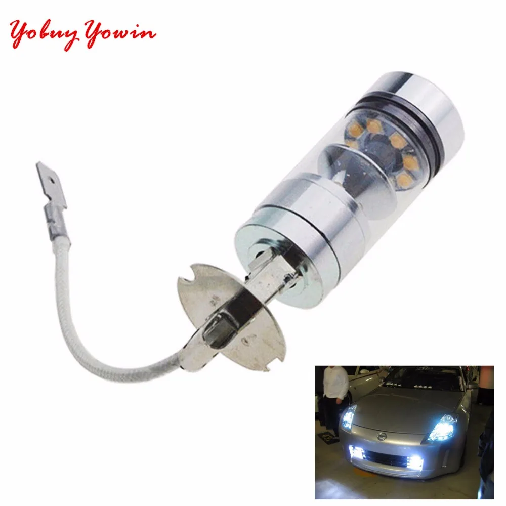 2 pieces Super Bright 8000K Cold White LG Chips H3 H1 100W 1000LM LED Bulbs for DRL or Fog Lights Plug-n-Play
2 pieces Super Bright 8000K Cold White LG Chips H3 H1 100W 1000LM LED Bulbs for DRL or Fog Lights Plug-n-Play