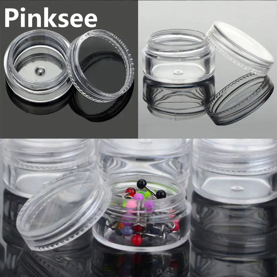5pcs Clear Plastic Jewelry Case Piercings Beads Rings Pill Storage Box Round Containers Jar Case For Carrying Drop Ship
5pcs Clear Plastic Jewelry Case Piercings Beads Rings Pill Storage Box Round Containers Jar Case For Carrying Drop Ship