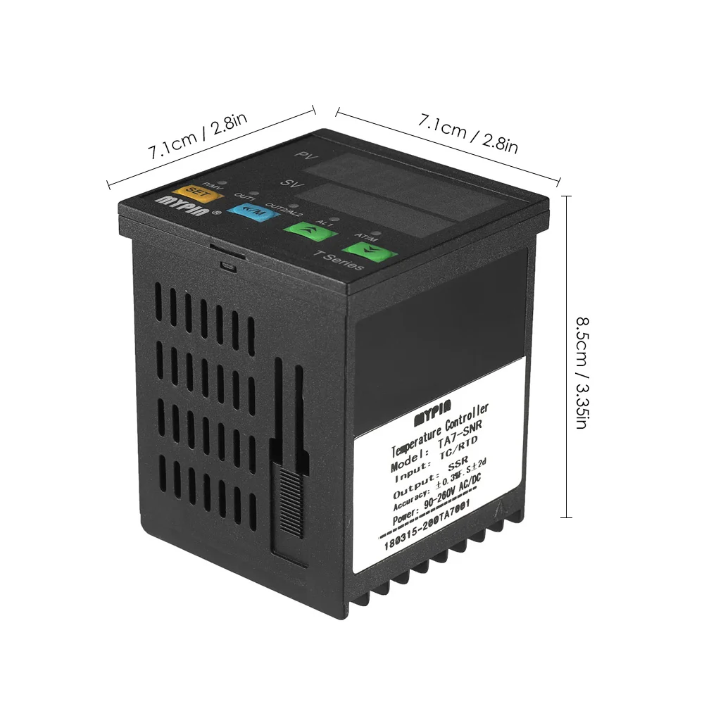 Automatic Digital Programmable Temperature Controller Thermometer SNR 1 Alarm Relay Output TC/RTD Input Dual LED display
Automatic Digital Programmable Temperature Controller Thermometer SNR 1 Alarm Relay Output TC/RTD Input Dual LED display