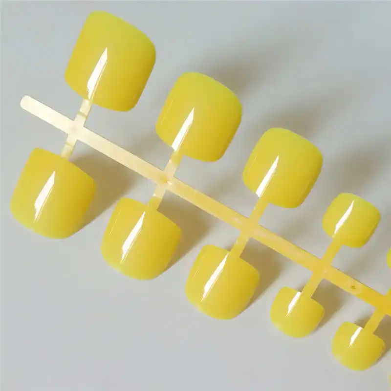24pcs Yellow Square Fake Nails For Foot Short Glossy Press On Toenails Artificial Clear Solid Color Nail False Tips For Girls
24pcs Yellow Square Fake Nails For Foot Short Glossy Press On Toenails Artificial Clear Solid Color Nail False Tips For Girls