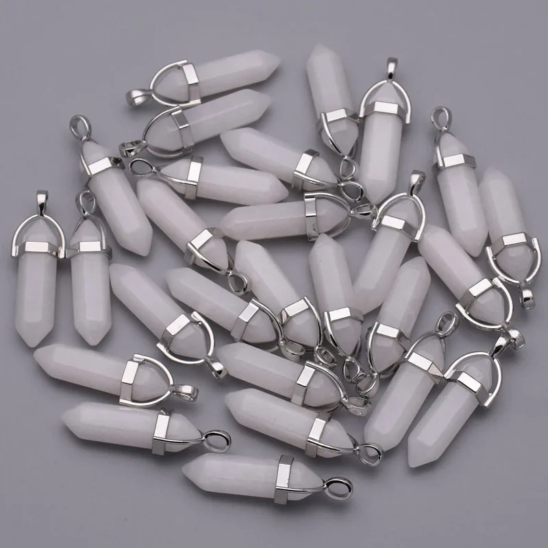 fashion White marble natural stone crystal pillar Pendants & necklaces for making Jewelry 24pcs/lot charm pendant Free shipping
fashion White marble natural stone crystal pillar Pendants & necklaces for making Jewelry 24pcs/lot charm pendant Free shipping