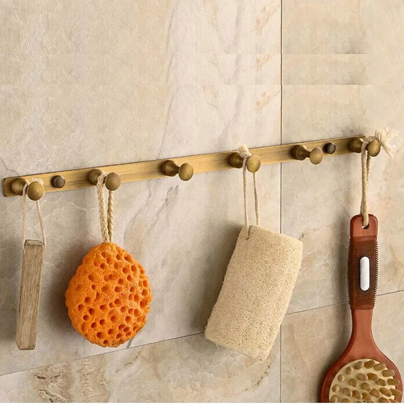 free shipping High quality bathroom kitchen wall hook antique brass 6pcs Copper cloths cap hooks with back plate
free shipping High quality bathroom kitchen wall hook antique brass 6pcs Copper cloths cap hooks with back plate