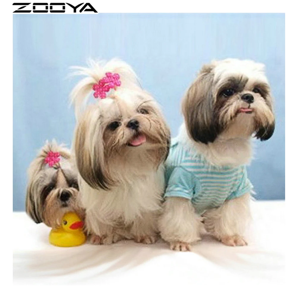 ZOOYA Needlework Diamond Painting Full Drill The Diamond Embroidery Mosaic Pattern Toy Yellow Duck Two Dogs In Clothes Gift R378
ZOOYA Needlework Diamond Painting Full Drill The Diamond Embroidery Mosaic Pattern Toy Yellow Duck Two Dogs In Clothes Gift R378
