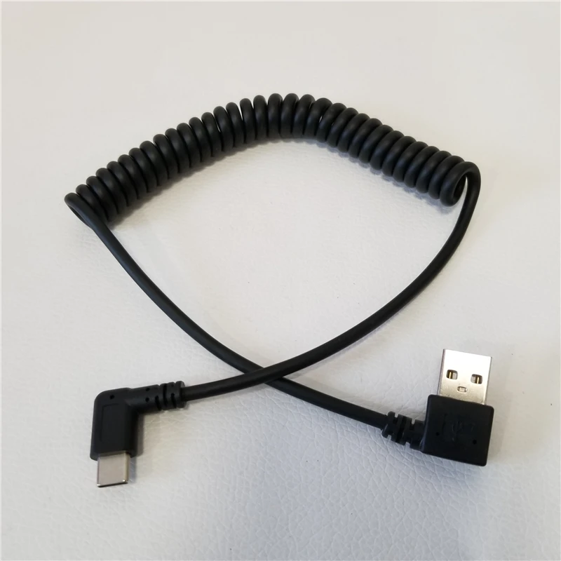 90 Degree Right/Left Angle USB 3.0 A to USB 3.1 Type C Spring Data Extension Retractable Cable Black 1.5M
90 Degree Right/Left Angle USB 3.0 A to USB 3.1 Type C Spring Data Extension Retractable Cable Black 1.5M