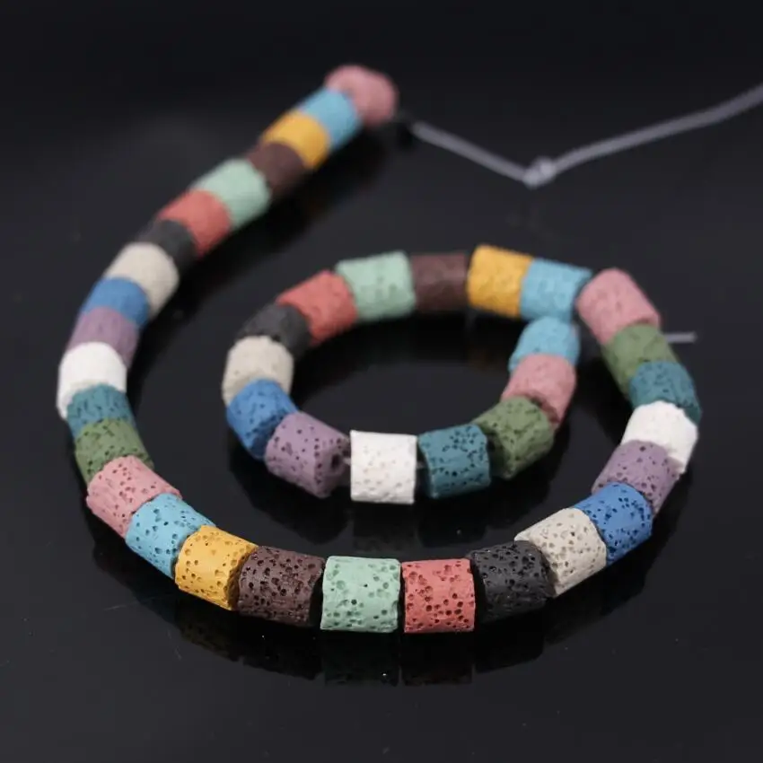 3Strands/lot MultiColor Natural Lava Cylinder Shape Beads Charms,9x10mm Colorful Volcano Lava Rock Loose Beads Jewelry Necklace
3Strands/lot MultiColor Natural Lava Cylinder Shape Beads Charms,9x10mm Colorful Volcano Lava Rock Loose Beads Jewelry Necklace