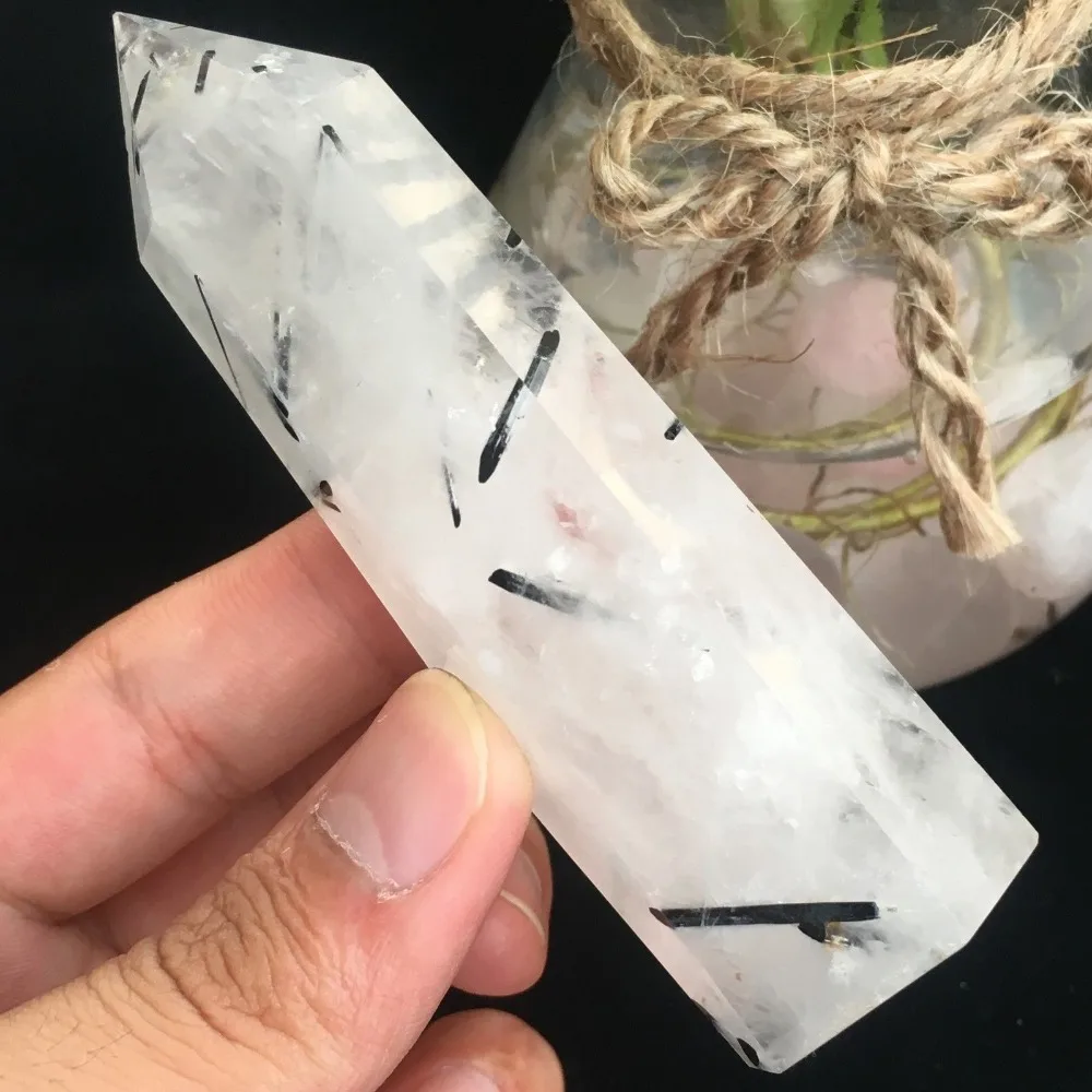 Natural Rare Black Tourmaline Crystal Column Magic Wand Point Reiki for Healing stones
Natural Rare Black Tourmaline Crystal Column Magic Wand Point Reiki for Healing stones