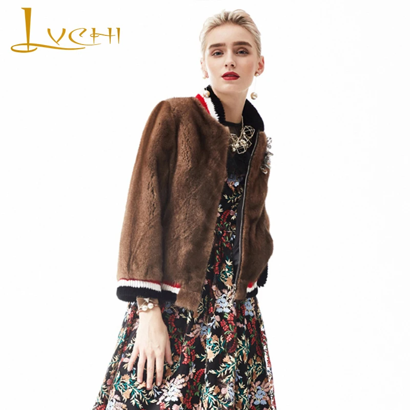 LVCHI Women Winter Real Fur Coat 2019 Import Mink Coat Female Thick Natural Fur Causal Loss Diamonds Beading Women Mink Coat
LVCHI Women Winter Real Fur Coat 2019 Import Mink Coat Female Thick Natural Fur Causal Loss Diamonds Beading Women Mink Coat