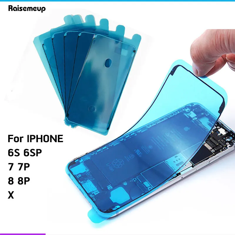 10 шт./лот водостойкая клейкая наклейка для iPhone 6S 7 7G 8 plus X передний корпус 3 м