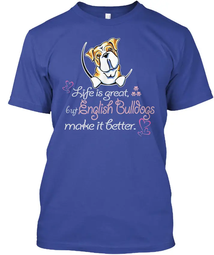 English Bulldog Sweet - Life Is Great Buy Bulldogs Summer 2019 Cotton Men Fashion Summer Style Fitness Brand Movie T Shirt
English Bulldog Sweet - Life Is Great Buy Bulldogs Summer 2019 Cotton Men Fashion Summer Style Fitness Brand Movie T Shirt