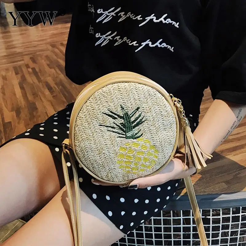 YYW 2018 Leaf Round Straw Bags Women Summer Rattan Bag Fashion Handmade Woven Beach Cross Body Bag Circle Bohemia Woven Handbag
YYW 2018 Leaf Round Straw Bags Women Summer Rattan Bag Fashion Handmade Woven Beach Cross Body Bag Circle Bohemia Woven Handbag