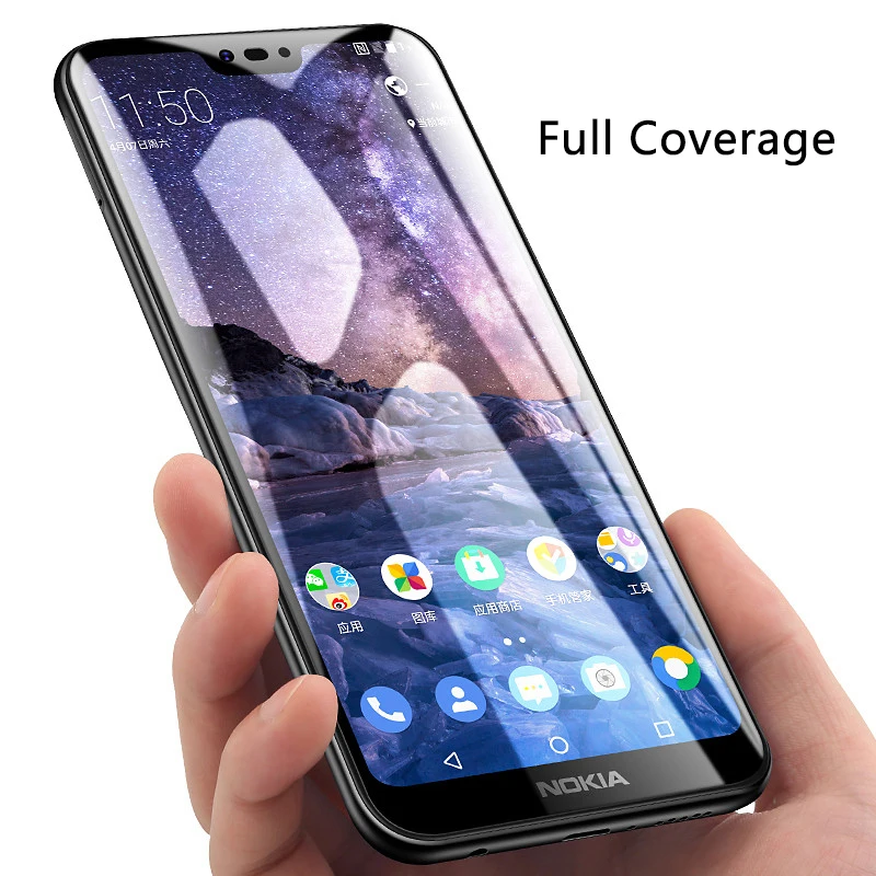 Закаленное стекло для мобильного телефона Nokia 5 чехол Полный Клей Защитное 2 3 6