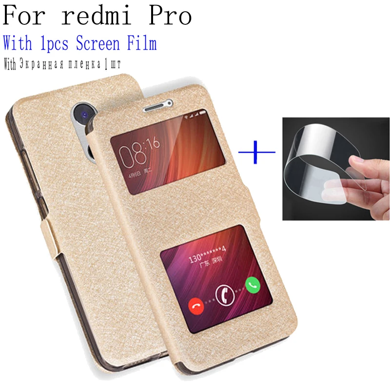 2PCS View window phone case For Xiaomi redmi Pro cover Skin Flip case PU Leather Case For Xiaomi red mi Pro back cover shell
2PCS View window phone case For Xiaomi redmi Pro cover Skin Flip case PU Leather Case For Xiaomi red mi Pro back cover shell