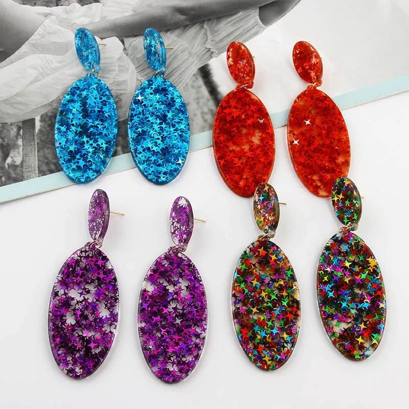 Women Geometric Retro Glitter Acrylic Acetic Acid Glitter Bohemian Pendant Earrings
Women Geometric Retro Glitter Acrylic Acetic Acid Glitter Bohemian Pendant Earrings
