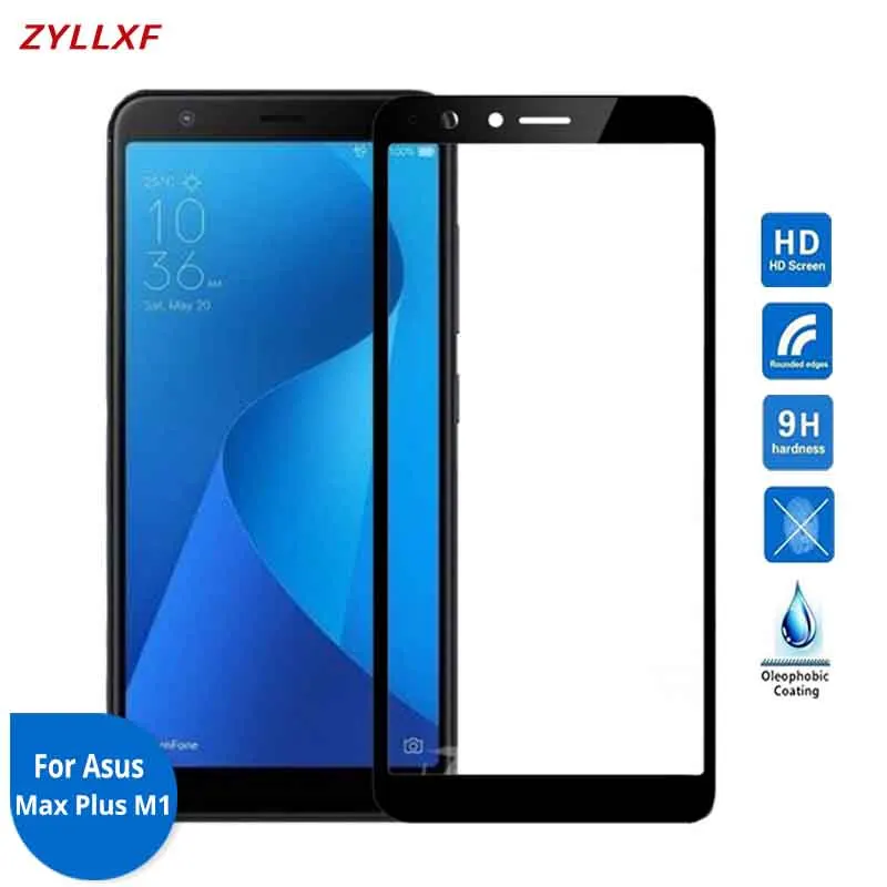 Для Asus ZenFone Max Plus M1 ZB570TL полное покрытие закаленное стекло 9H 2.5D Защитная пленка для