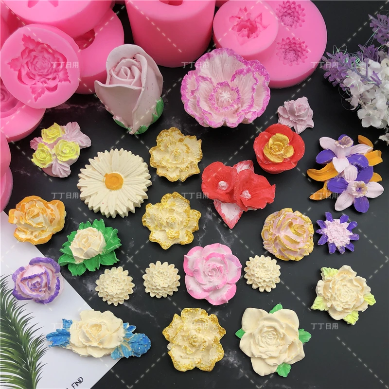 Flower Silicone Cake Mold 3D Rose Mold Decorating Tools Chocolate Baking Mold Gypsum Clay Fondant Moulds 
Flower Silicone Cake Mold 3D Rose Mold Decorating Tools Chocolate Baking Mold Gypsum Clay Fondant Moulds