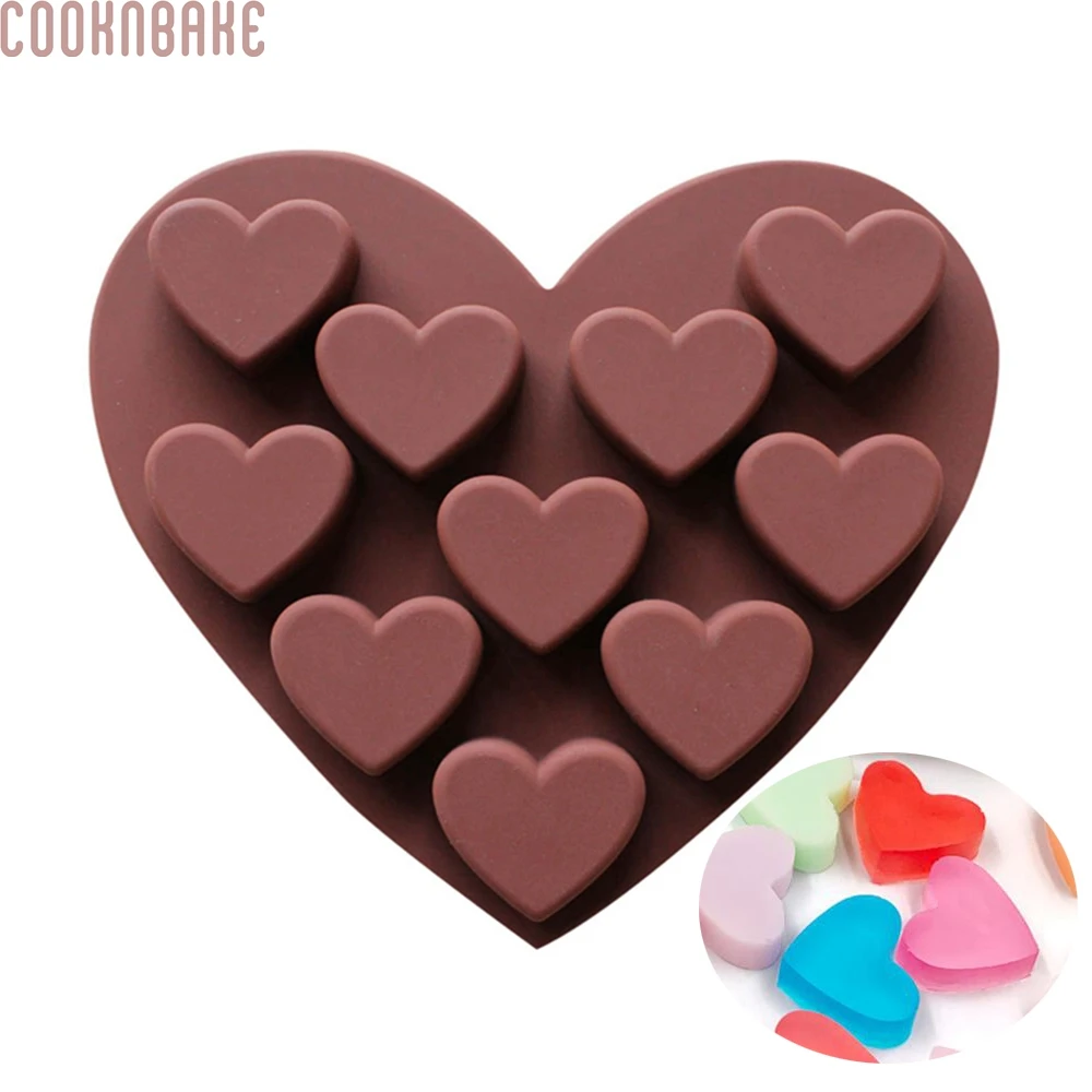 COOKNBAKE DIY силиконовая форма для шоколада 10 маленькие силиконовые формы в форме