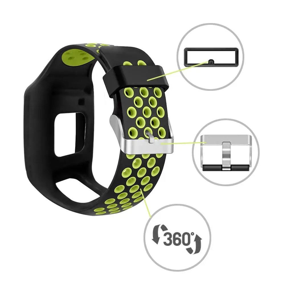 Silicone Replacement Watchband For TomTom 1 Series Two-tone Wrist Band Strap For TomTom Multi-Sport Runner 1 GPS Watch
Silicone Replacement Watchband For TomTom 1 Series Two-tone Wrist Band Strap For TomTom Multi-Sport Runner 1 GPS Watch