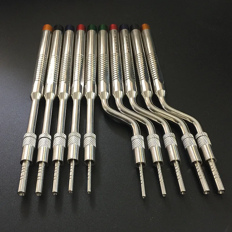 10 Pcs Set Dental Implant Osteotome Instruments Sinus Lift Bended with Cassette Case (Concave Tips)
10 Pcs Set Dental Implant Osteotome Instruments Sinus Lift Bended with Cassette Case (Concave Tips)