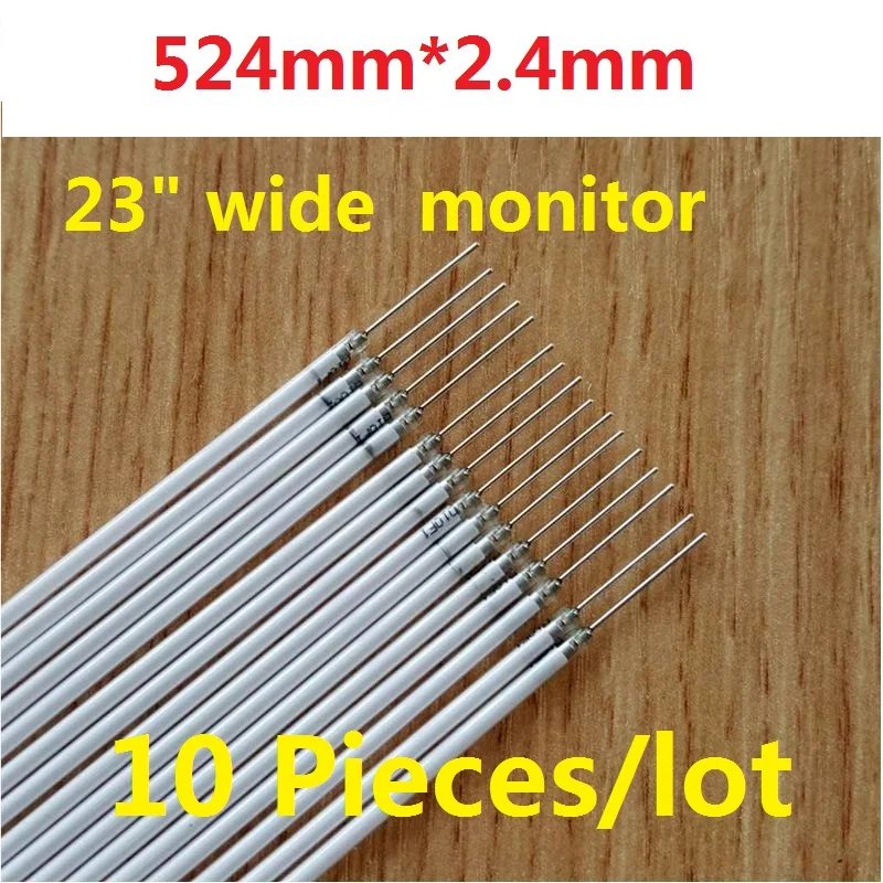 524mm(52.4CM)*2.4mm CCFL lights tubes for 23"23inch wide screen monitor 10 Pieces/lot
524mm(52.4CM)*2.4mm CCFL lights tubes for 23"23inch wide screen monitor 10 Pieces/lot