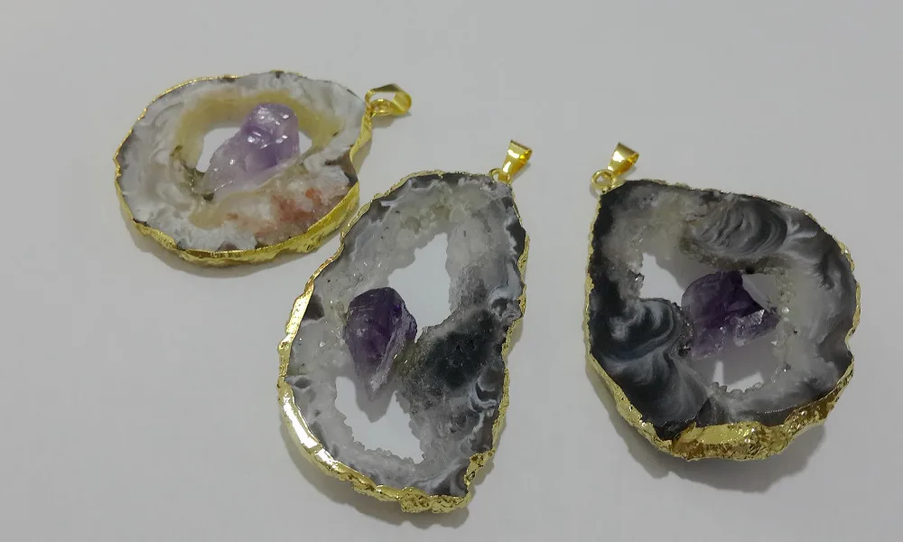 New Designed!Natural Geode Agat e Drusy Slice With Small Quartz Geodes Pendant 5pcs/lot Gold Pendant for jewelry
New Designed!Natural Geode Agat e Drusy Slice With Small Quartz Geodes Pendant 5pcs/lot Gold Pendant for jewelry