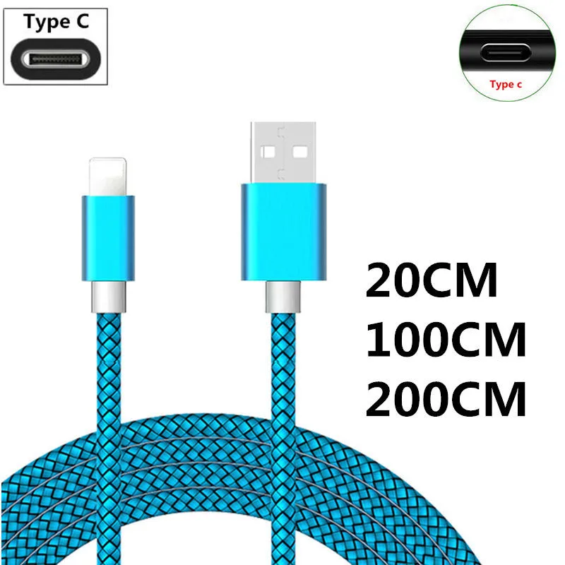 Нейлоновый зарядный кабель для HTC U12 Life U11 Plus u11 eyes Type C htc 10 EVO U Ultra Play Fast USB Data Wire |