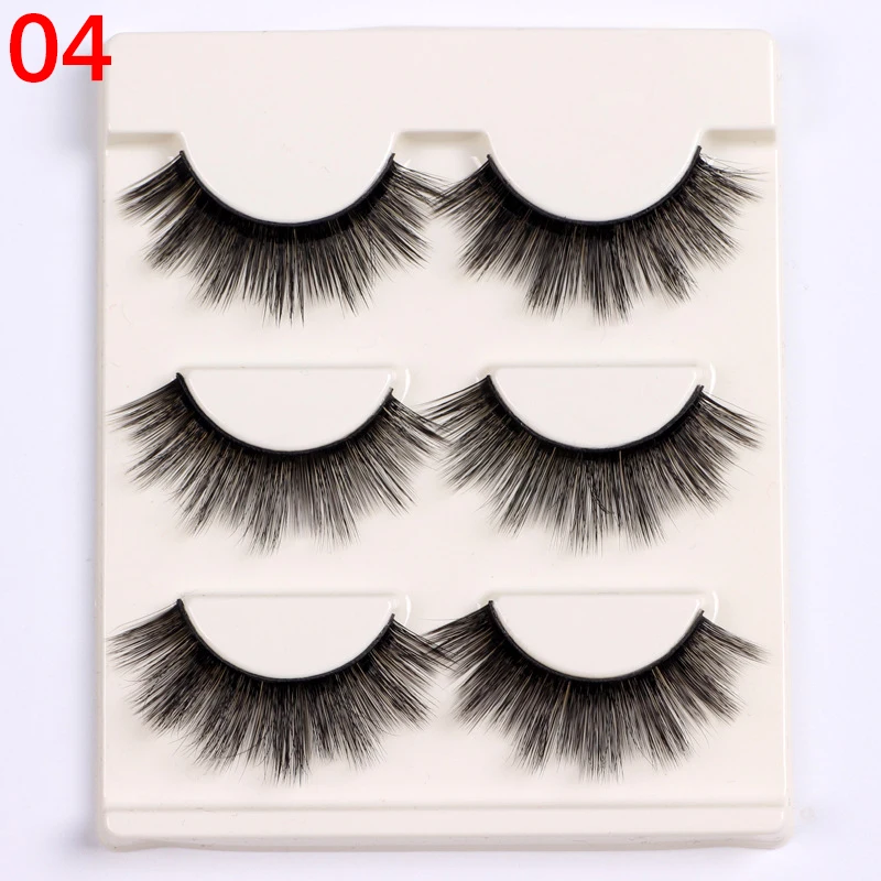 3 Pairs Natural False Eyelashes Fake Lashes Long Beauty Makeup 3D Mink Lashes Extension Eyelash Mink Eyelashes 04
3 Pairs Natural False Eyelashes Fake Lashes Long Beauty Makeup 3D Mink Lashes Extension Eyelash Mink Eyelashes 04