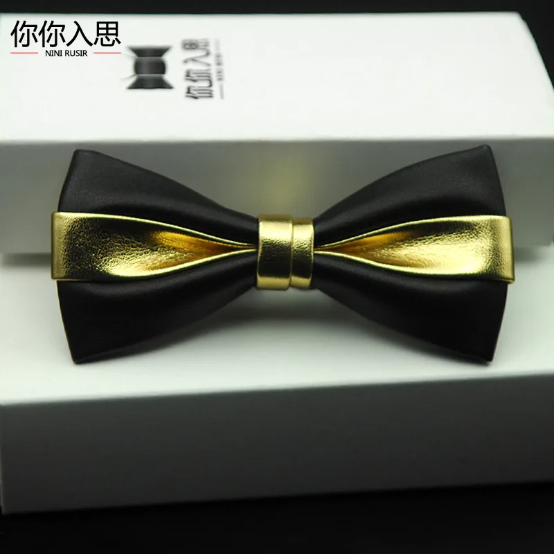 NIniRusi Pu Leather Men Bling Bow Tie Solid Butterfly Gravata New Arrival Fashion Corbatas Hombre Wedding Party Women Bowties
NIniRusi Pu Leather Men Bling Bow Tie Solid Butterfly Gravata New Arrival Fashion Corbatas Hombre Wedding Party Women Bowties