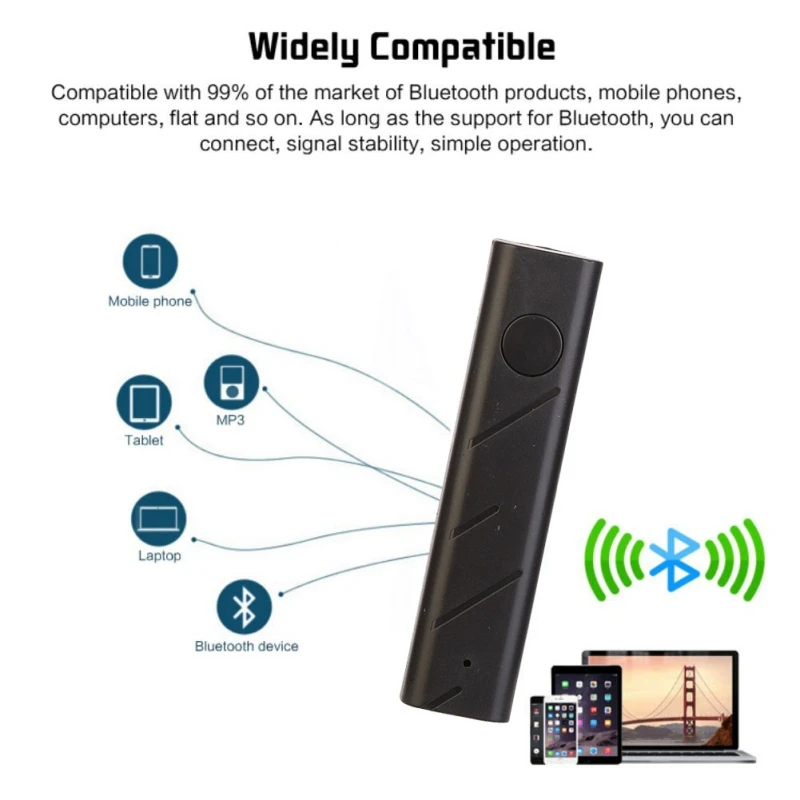 AUX 3.5mm Jack Bluetooth Handsfree Call Adapter Car Receiver Transmitter Auto Music Receivers | Электроника