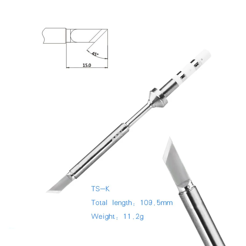 TS100 Soldering Iron Tips Lead Free Replacement Electric Soldering Tips With Various Models K KU B2 I D24 BC2 C4
TS100 Soldering Iron Tips Lead Free Replacement Electric Soldering Tips With Various Models K KU B2 I D24 BC2 C4