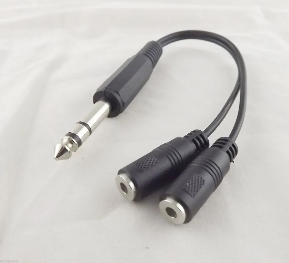 10pcs 6.35mm 1/4" Male To Dual 3.5mm Female Stereo Audio Y Splitter Adapter Cable 20cm
10pcs 6.35mm 1/4" Male To Dual 3.5mm Female Stereo Audio Y Splitter Adapter Cable 20cm
