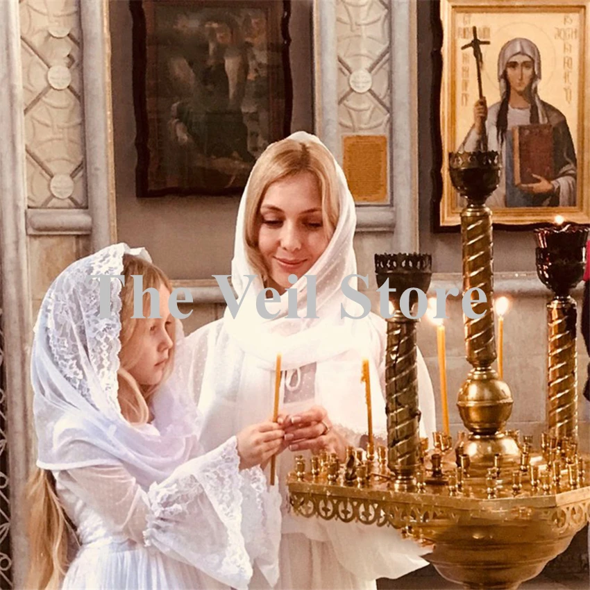 Белая католическая Фата для маленьких девочек Мантилья церкви детей
