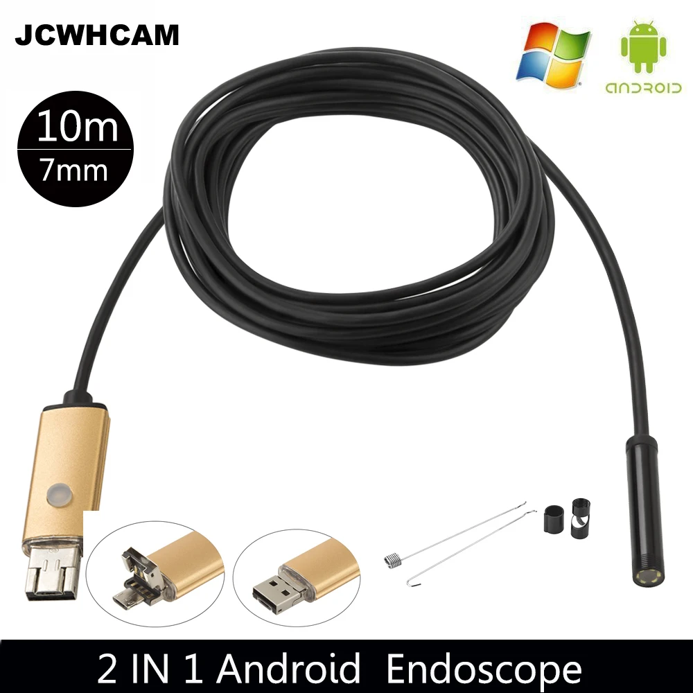 JCWHCAM 7 мм Len 10M Cable USB Endoscope 6 LED Portable Android камера эндоскопа era OTG Мобильный телефон 2 в 1 Гибкая камера эндоскопа
JCWHCAM 7 мм Len 10M Cable USB Endoscope 6 LED Portable Android камера эндоскопа era OTG Мобильный телефон 2 в 1 Гибкая камера эндоскопа