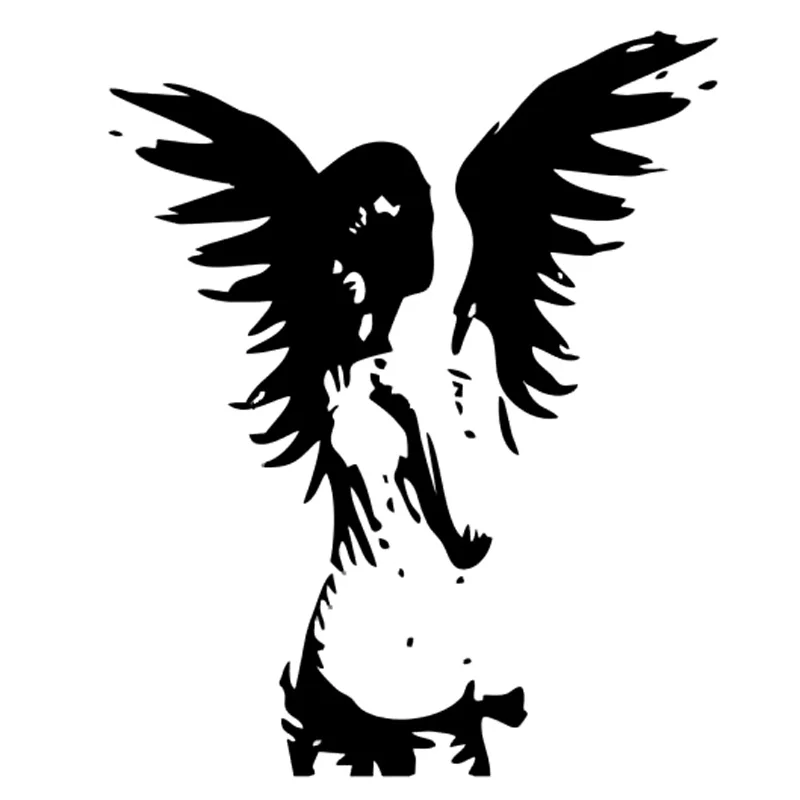 15.3cm*18.7cm Angel Engel Personality Vinyl Car-Styling Stickers Black/Silver S3-5388
15.3cm*18.7cm Angel Engel Personality Vinyl Car-Styling Stickers Black/Silver S3-5388