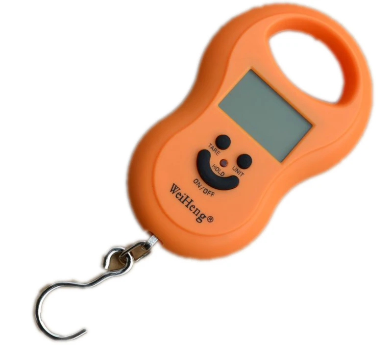 Wholesale Digital Pocket Luggage Scale 50kg/10g Mini Electronic LCD Backlight Fishing With Stainless Steel Hook 20pcs/lot | Инструменты