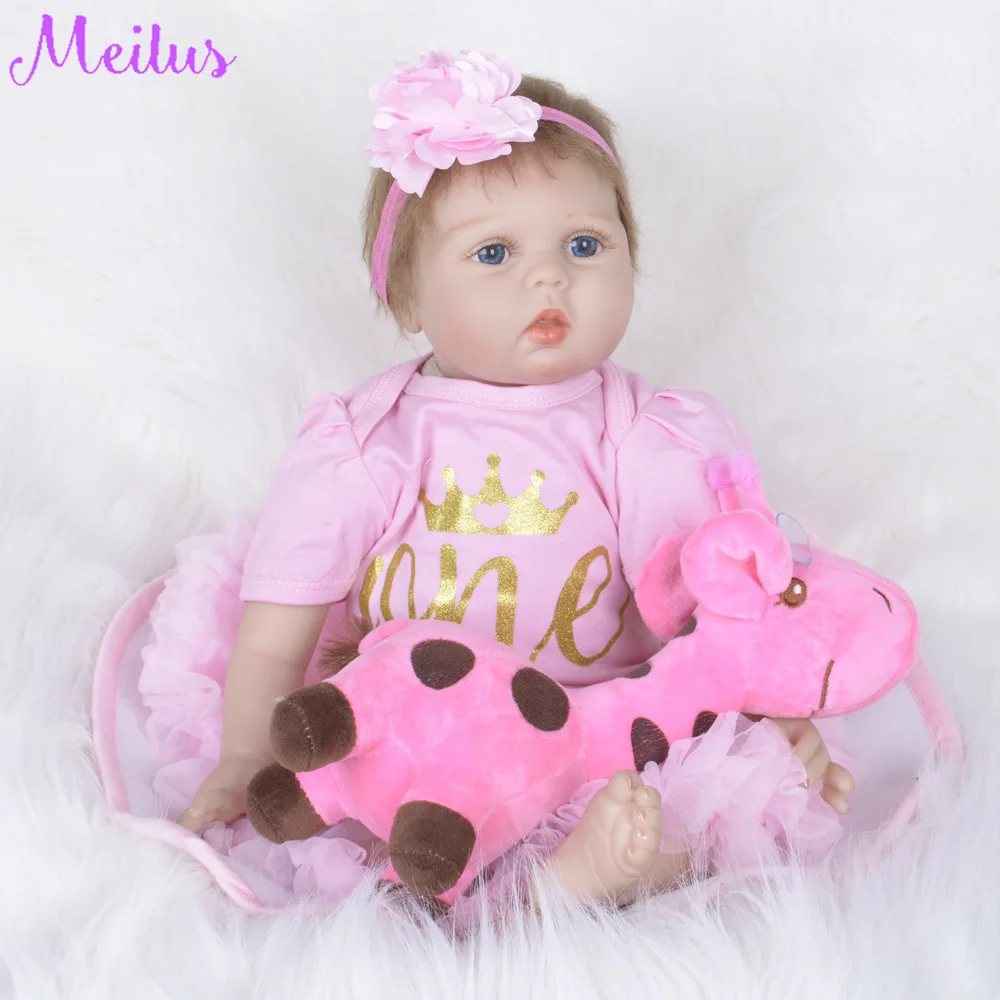 Bebe reborn 22 "55 см тканевые куклы Малыши мальчики игрушки для девочек Детский