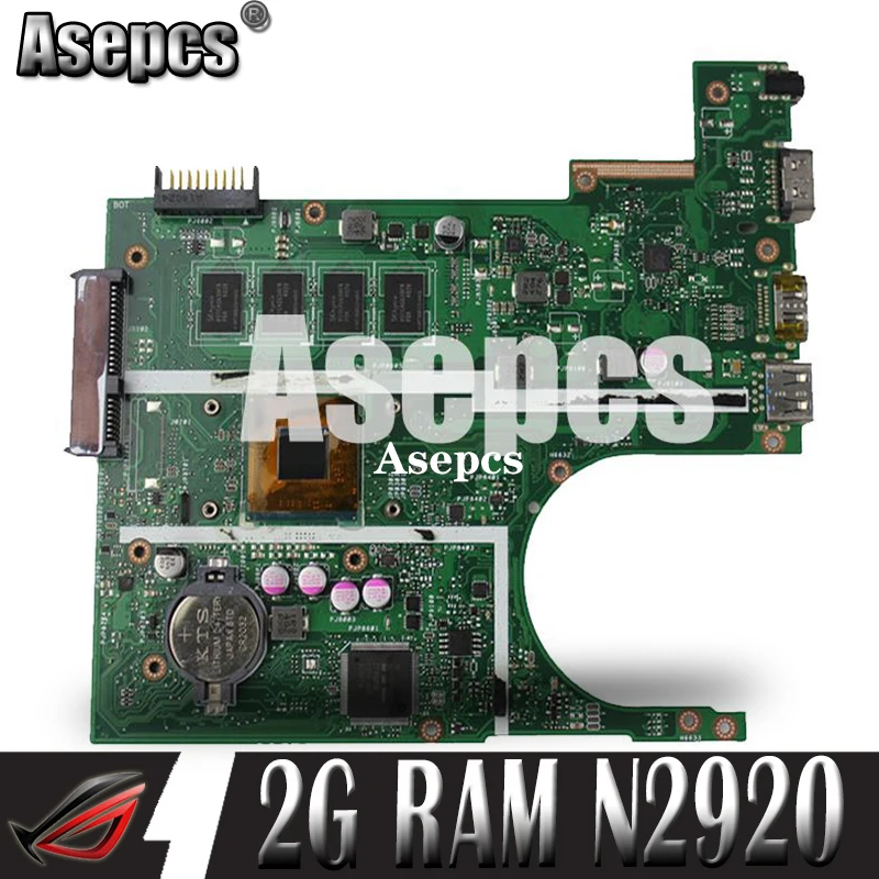 Asepcs X200MA материнская плата для ноутбука For Asus F200M F200MA тест оригинальная 2G RAM N2920 4