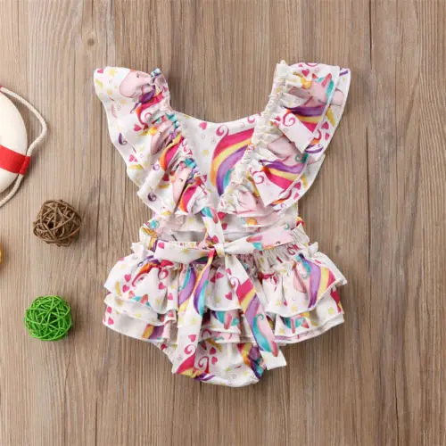 Newborn Baby Girls Unicorn Ruffles Sleeveless Bodysuit Jumpsuit Outfits Clothes Set
Newborn Baby Girls Unicorn Ruffles Sleeveless Bodysuit Jumpsuit Outfits Clothes Set