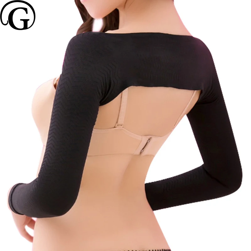 Фото Корректирующее белье для рук похудения подтяжки плеч прайгер женщин длинный