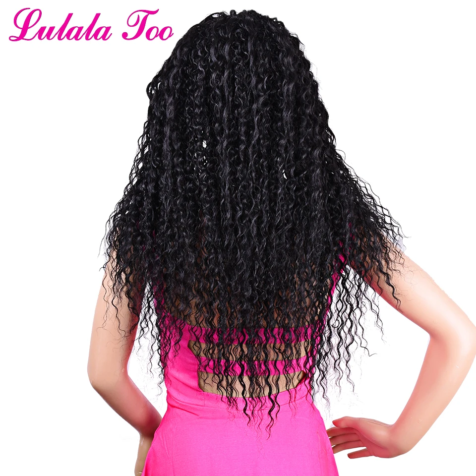 Natural Black Curly Synthetic Hair Wig For Women 26inch Long Dominican Curl Heat Resistant Soft Lace Full Wig Machine Made
Natural Black Curly Synthetic Hair Wig For Women 26inch Long Dominican Curl Heat Resistant Soft Lace Full Wig Machine Made