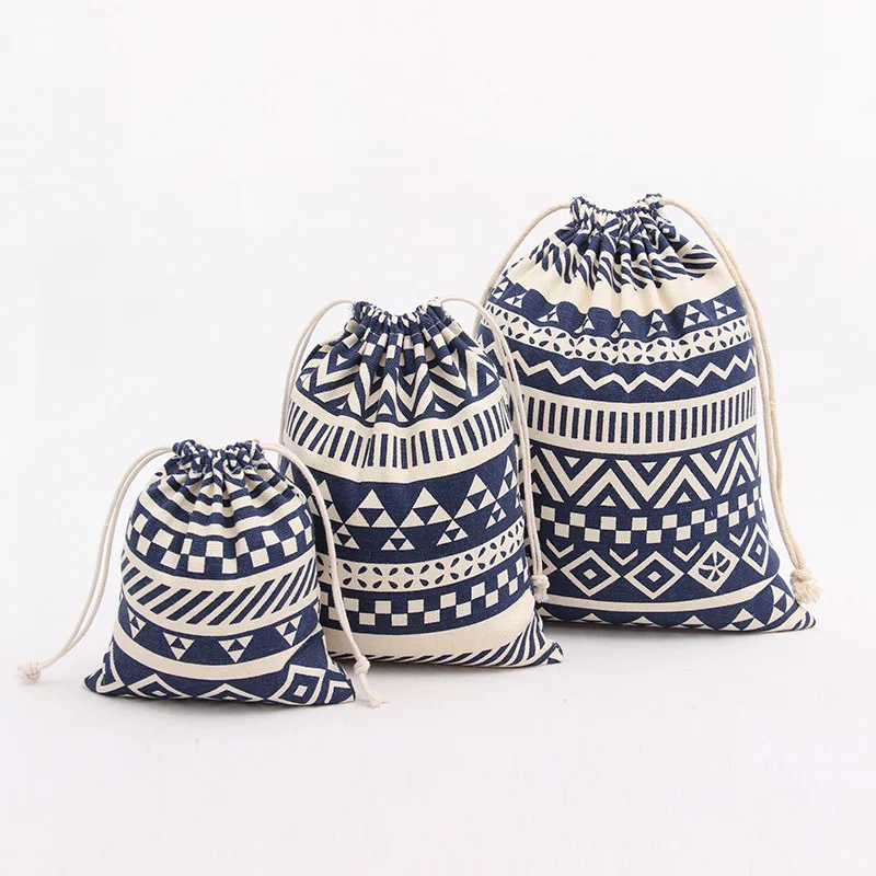 YILE Cotton Canvas Travelling Clothing Sorted Pouch String Closure Multi-purpose Bag Blue White Striped Size-choosing N117
YILE Cotton Canvas Travelling Clothing Sorted Pouch String Closure Multi-purpose Bag Blue White Striped Size-choosing N117