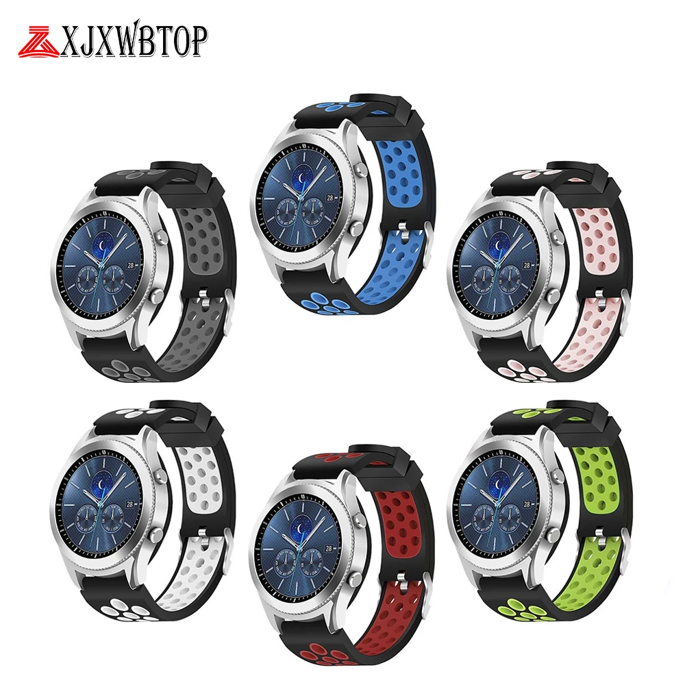 Suitable Sport Duable color strap for samsung gear s3 Classic/Frontier replacement watchband R770 dual-color silicone watchband
Suitable Sport Duable color strap for samsung gear s3 Classic/Frontier replacement watchband R770 dual-color silicone watchband