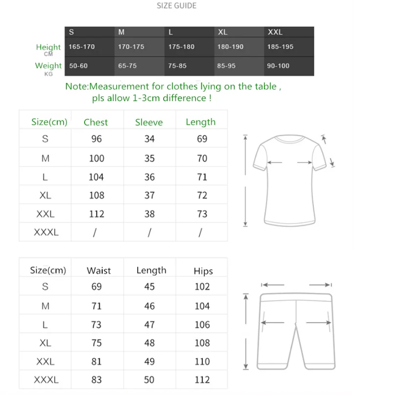 Vansydical 2018 Mens Breathable Running Suits Tracksuits Gym Fitness Shirts Shorts Sports Set Workout Jogging Suits Sportswear
Vansydical 2018 Mens Breathable Running Suits Tracksuits Gym Fitness Shirts Shorts Sports Set Workout Jogging Suits Sportswear