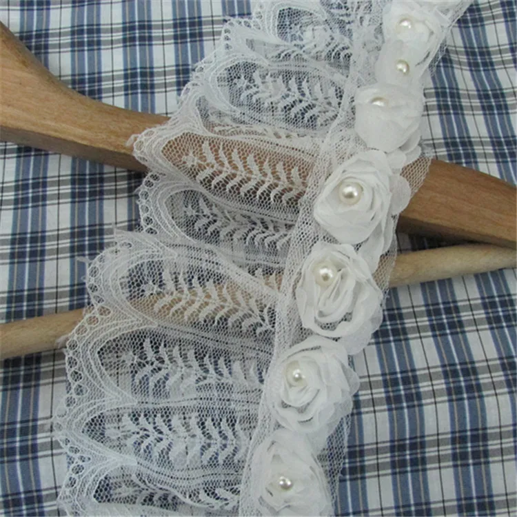5yards/lot 8cm 3D Rose Floral Mesh Lace Trim Beads Lace Guipure Lace Trimming for DIY Skirt/Dress/Wedding Decorative Accessories
5yards/lot 8cm 3D Rose Floral Mesh Lace Trim Beads Lace Guipure Lace Trimming for DIY Skirt/Dress/Wedding Decorative Accessories