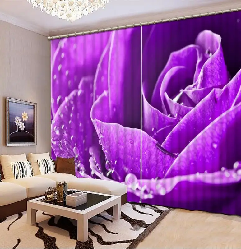 European romantic Window Curtain 3D Photo purple rose Living room Curtains Home Curtain For Bedroom
European romantic Window Curtain 3D Photo purple rose Living room Curtains Home Curtain For Bedroom
