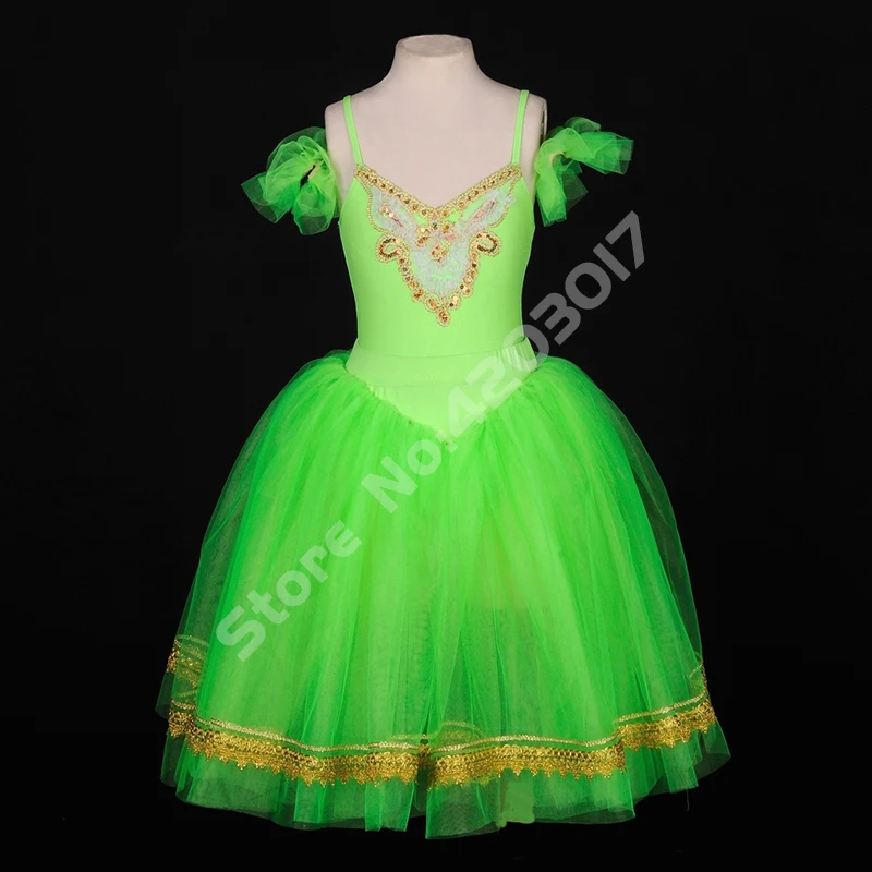 Adult Child Green Two Pieces Professional Ballet Long Tutu Ballerina Ballet Clothe Stage Dancewear Performance Dance Dress B1068
Adult Child Green Two Pieces Professional Ballet Long Tutu Ballerina Ballet Clothe Stage Dancewear Performance Dance Dress B1068